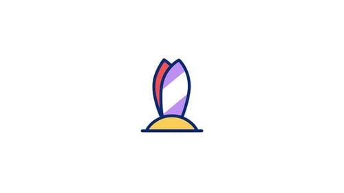 Surfing Animated Icon