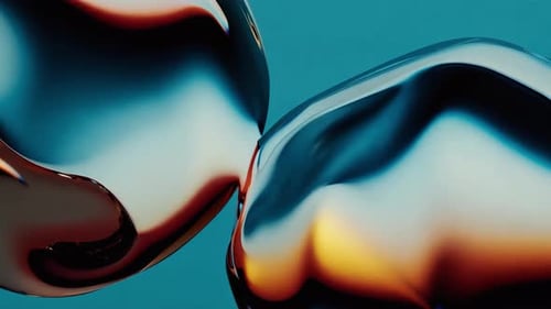 This Piece Showcases Glossy Fluid Dynamics Abstract Art Expressed in Vibrant and Rich Colors