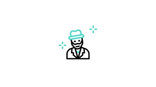 Animated Line Art People Icons for Business and Profiles