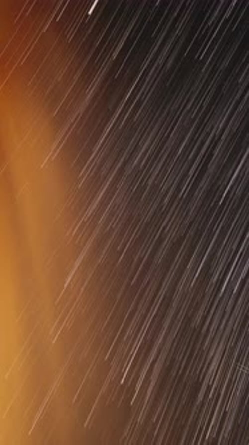 Radiant Star Trails Streaking Across a Night Sky