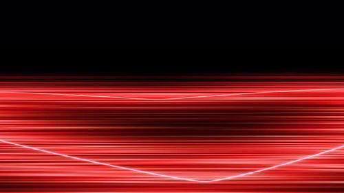 Futuristic Red Data Stream Digital Lines Background Loop
