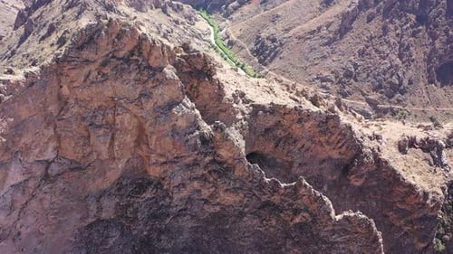 Aerial View Of Cliffs And Hills
