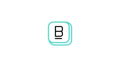 Minimalist Animated Letter B Outline Logo Reveal