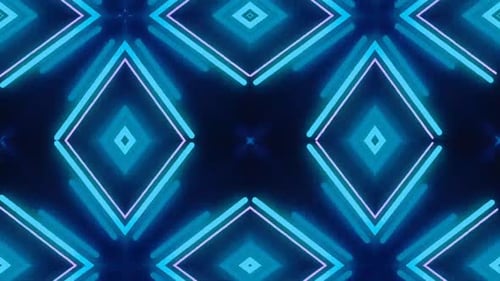 4k Pink Sky Kaleidoscope Stars Shape Flowers Animation