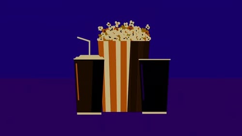 Popcorn and drinks at cinema