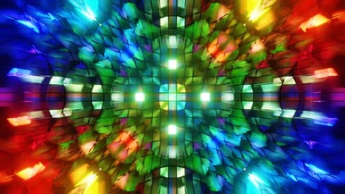 Red And Blue And Green Psychedelic Absctract Background Loop Animation In 1080Hd
