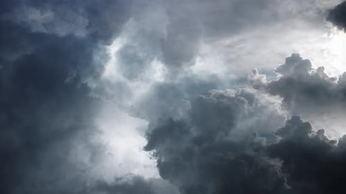 Swirling Dark Storm Clouds Time-Lapse