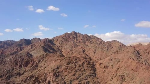 Dry desert landscape, Aerial view