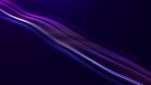 Abstract Fluid Glowing Lines Looping Motion Graphic Background