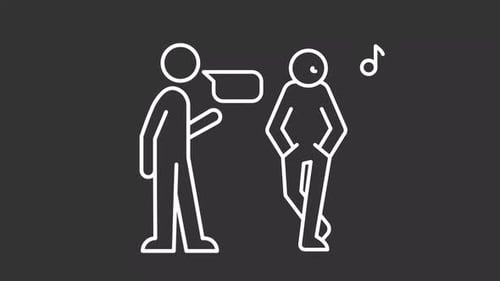 Animación de línea blanca desatendida