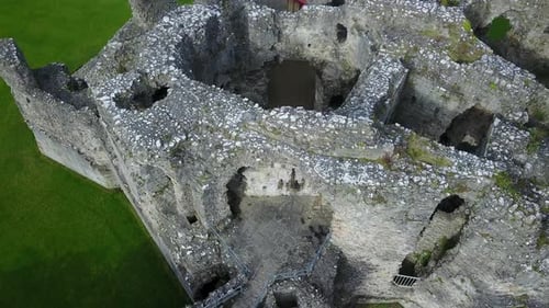 Denbigh Castle and town walls were a set of fortifications built to control the lordship of Denbigh