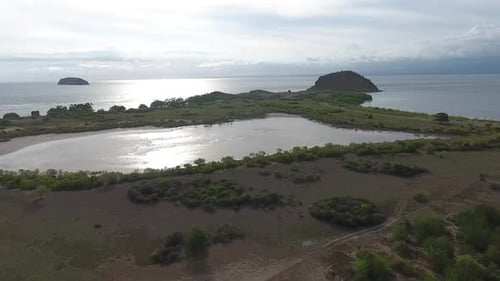 Aerial beautiful sea view