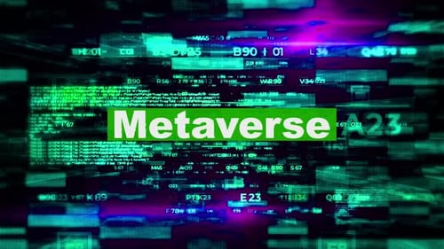 Metaverse Tech Words Hi Tech Backgrounds 05