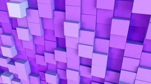 Minimalistic Cube Pattern Background Purple