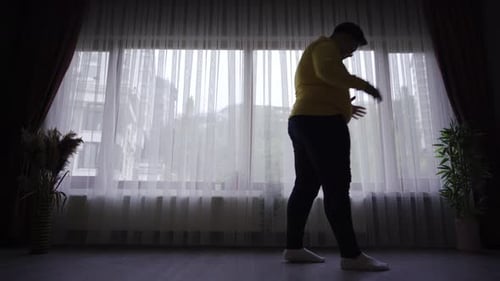 Problem mit dem Gewicht. Unglückliche übergewichtige Person.