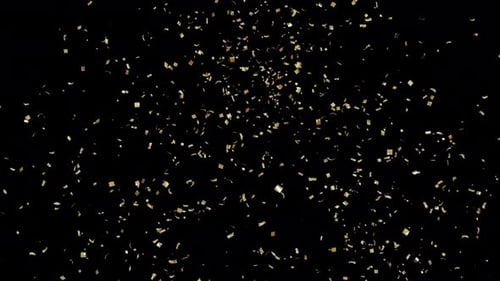 Confetti Glow Explosion on Alpha Channel 4K.