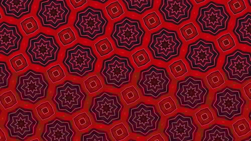 Abstract Kaleidoscopic Geometric Pattern Loop Background
