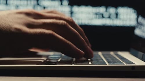 Man Working with Chat Gpt Bot AI Online Connecting with AI and Using a Chat GPT IT Engineer Software