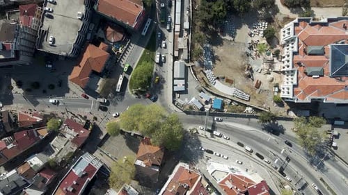 Aerial view of Istanbul downtown, Turkey.