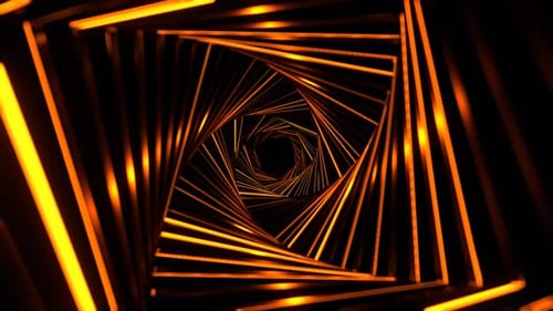 Orange Fantastic Hypnotic Strobe Spiral Vortex Background Vj Loop In 4K