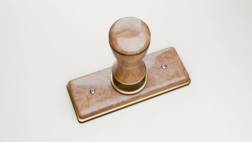 APPROVED BY ESWATINI GOVERNMENT - Wooden Stamp on White Paper