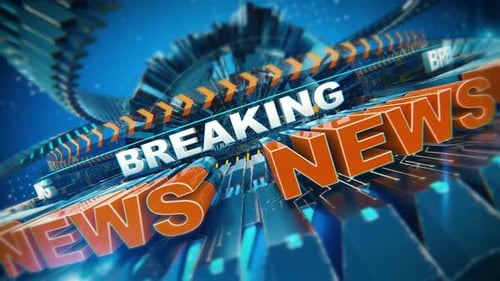 Futuristic 3D News Broadcast Opener and Title Reveal