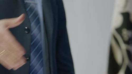 Successful Corporate Handshake in Business Setting