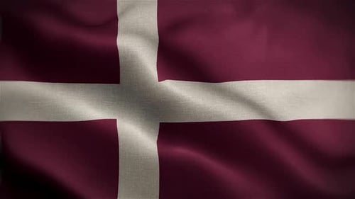 Animated Waving Fabric Flag Background