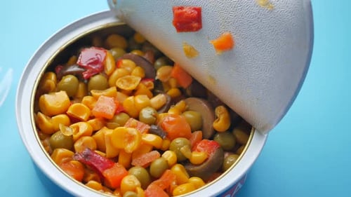 Canned Sweet Corn Close Up
