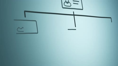 Corporate Organizational Chart Drawing Animation