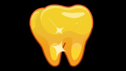Animiertes Zahn-Emoji