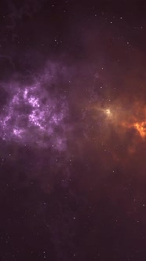 Vertical Video Captivating CG Animation of Distant Galaxy