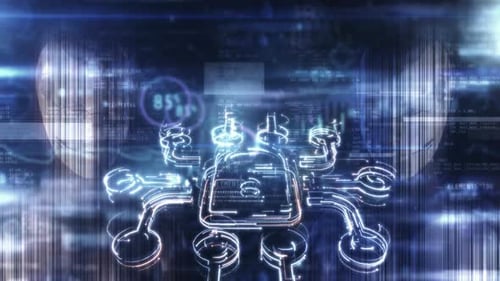 Animation About Protecting Data Transmission Using AI