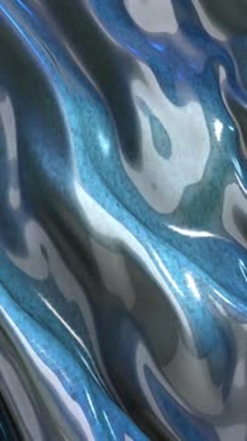 Abstract Glossy Liquid Waves Flowing Motion Background