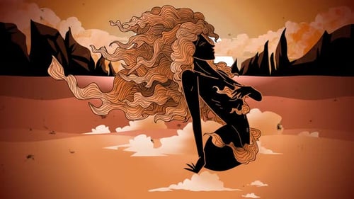 Venus Aphrodite emerging from the sea in Greek mythology