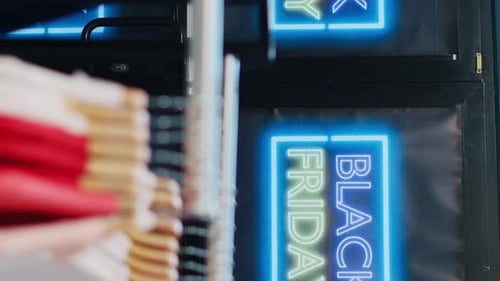 Vertical Video Empty Fashion Department Store