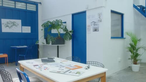 Interior of Modern Architectural Office
