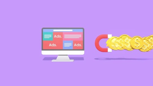 Modern Animation of Online Ads Generating Revenue