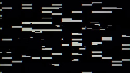 Abstract Digital Glitch Horizontal Lines Animation Background