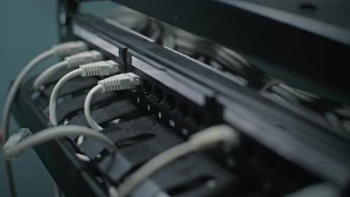 Connecting Cables to Server in Data Center