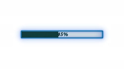 Waiting Loading Bar Animation White Background