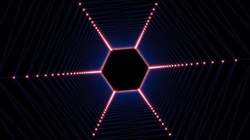 Abstract geometric tunnel background. Spider net background.