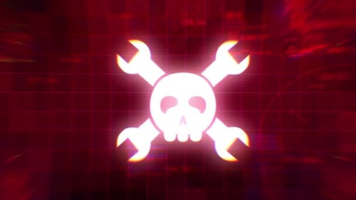 System Compromised Skull Warning Screen V02