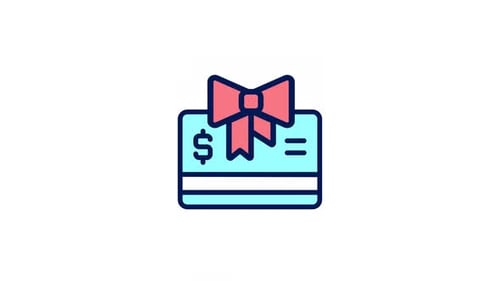 Animated Gift Card Color Ui Icon