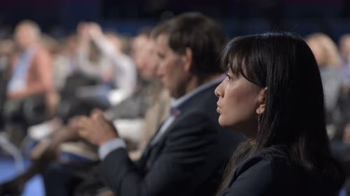 Corporate Conference Presentation Audience Listening