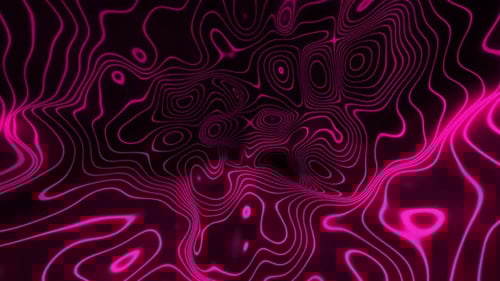 Pink Wiggle Lines Loop 4K