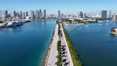 Downtown Miami At Miami In Florida United States.