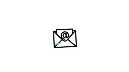 Minimalist Email Message Icon Reveal Animation