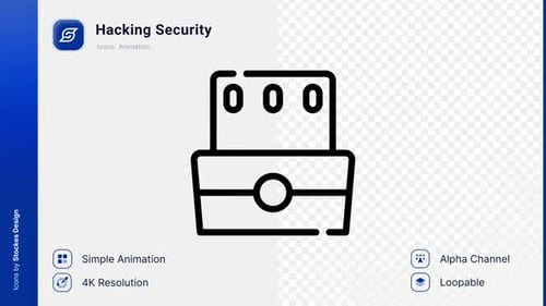 Animation Hacking Security Icon