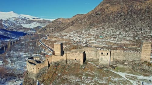 Khertvisi Fortress Drone View
